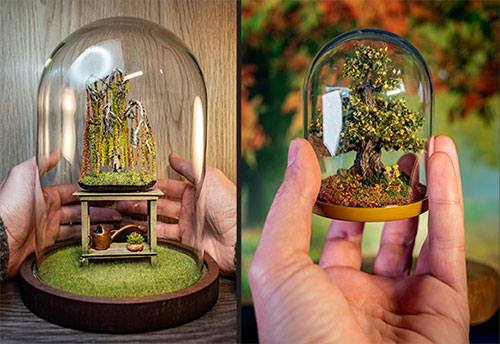 Handmade miniature trees